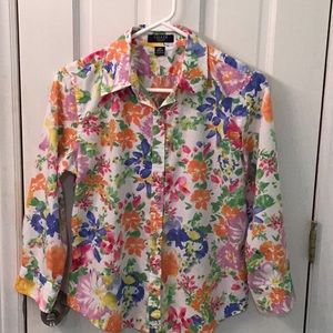Chaps colorful blouse